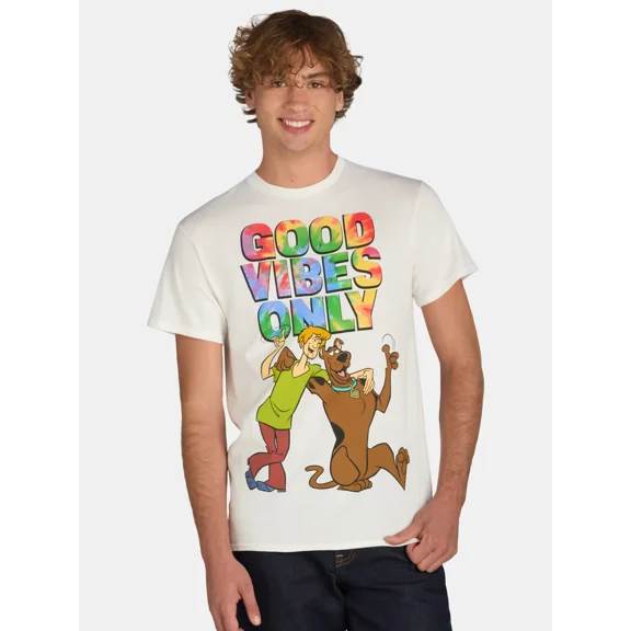 Scooby-Doo Men's & Big Men's Graphic Print Tee with Short Sleeves, Sizes S-2XL