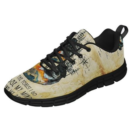 

And Into The Forest I Go To Lose My Mind And Find My Soul Running Shoes Sneakers Mesh Black Size 6