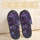 thumbnail image 2 of Fotbe Lilac Pantuflas Peludas para Mujer con Estampado, Zapatillas de Peluche, Zapatos de Invierno para Casa, Uso Interior y Exterior-Medium, 2 of 8