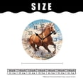 thumbnail image 2 of 12 Inch Wall Clock Battery Operated Silent Clock Decorative for Office, Kitchen, Outdoor, Living Room，Horse Ocean Sea Summer Beach Beautiful Design Creative Pattern, 2 of 5