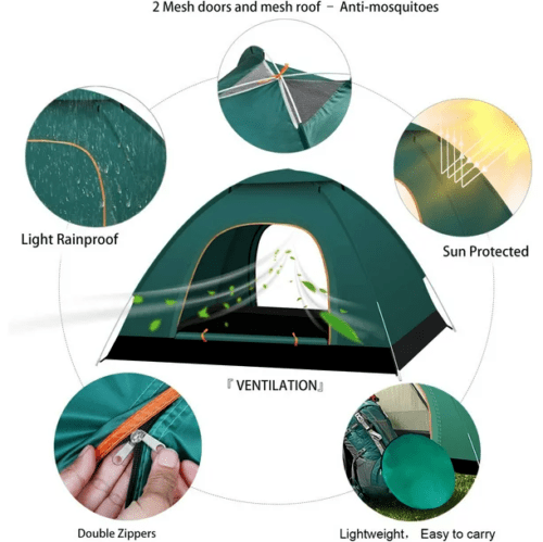Waterproof 2 Person Tent Backpacking Hiking Camping Tent Sun Shelter Best New