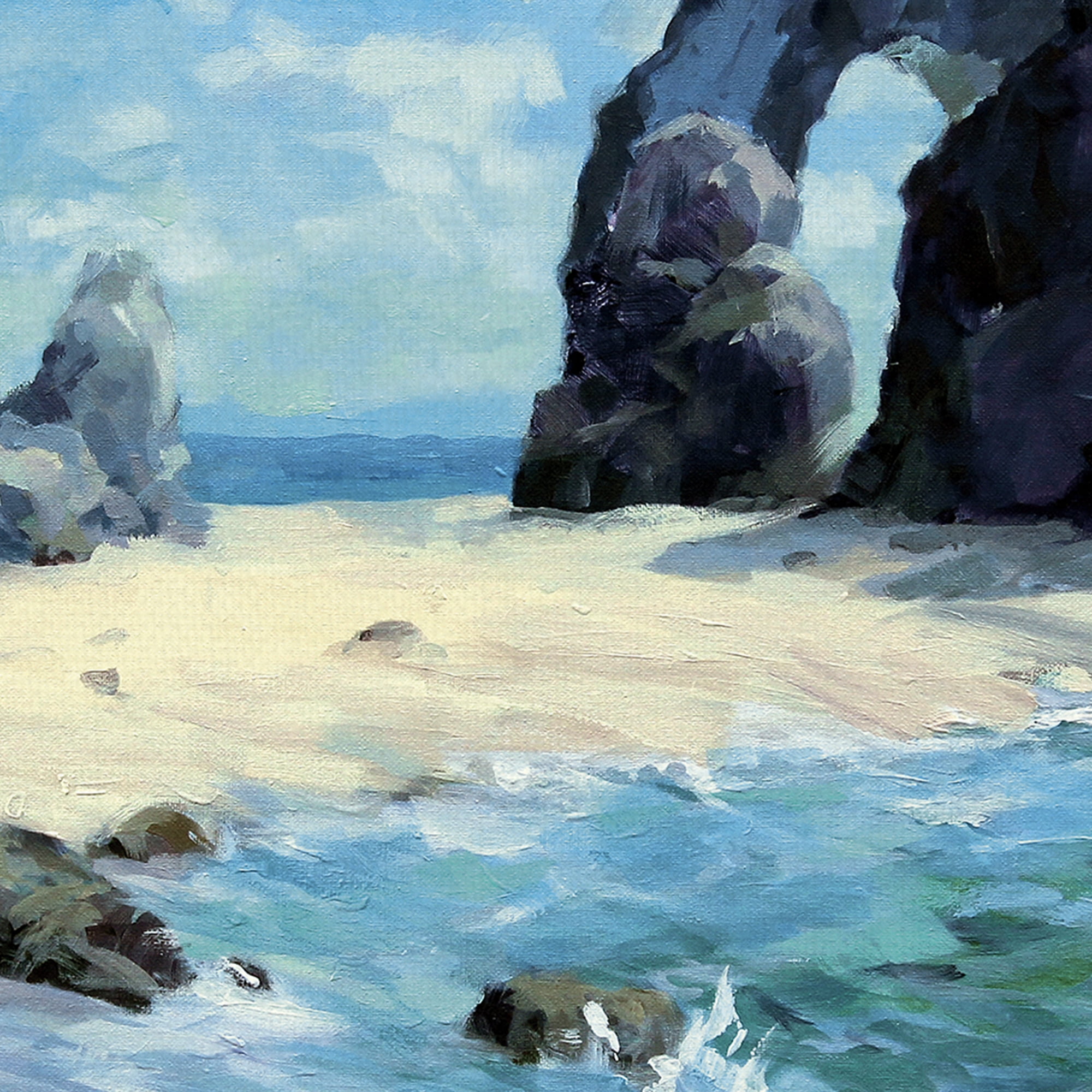 Ocean Inlet by Julian Askins Canvas Art Print