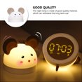 thumbnail image 2 of Miangastore nightstand clock Digital Alarm Clock for Bedroom Use White 1Pack, 2 of 9