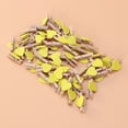 thumbnail image 3 of 50pcs Love Wood Clips Beautiful Small Fixation Clips for Photo Painting (Yellow), 3 of 8