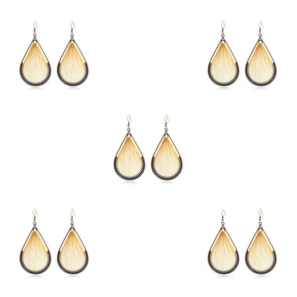 Pendientes de gota de agua Sonducket 2 uds moda Simple mujer gancho de alambre