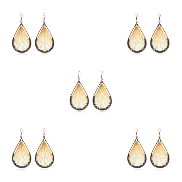 Pendientes de gota de agua Sonducket 2 uds moda Simple mujer gancho de alambre