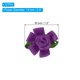 thumbnail image 2 of Rosas de cinta de satén mini Uxcell, pequeñas rosetas de flores de tela, con hojas verdes púrpura oscuro, 2 of 6