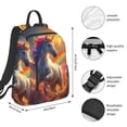 thumbnail image 4 of Daiia Rainbow Sunset Cloud White Horse School Backpack for Men and Women Lightweight Backpack Durable Backpack Water-Resistant,Travel,Work Bag, 4 of 9
