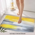 thumbnail image 6 of Yellow Gray Doormat Outdoor Entrance 24"x36", Contemporary Oil Painted Abstract Modern Absorb Moisture Dirt Door Mats, Non-Slip Rubber Backing Floor Mats Indoor, Low-Profile Front Door Rugs, 6 of 9