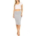thumbnail image 4 of Women's Pull On High Waist Casual Office Bodycon Solid Pencil Skirt S-3XL, 4 of 5