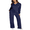 Navy Blue, variant on LYMAYTER XS-3XL Women V Neck Set Loose Long Sleeve Versatile Matching Suit Casual Fashion Sweatsuits