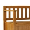thumbnail image 4 of Trent Home Banc de Rangement d'Entrée en Bois Massif, Brun Doré Pâle, 4 of 7