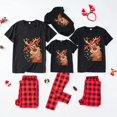 thumbnail image 1 of 2023 New Short Sleeve Family Christmas Pajamas Set Cartoon Cute Soft 2 Pieces Suit Adults Kids Matching Outfits Baby&Dog Rompers, 1 of 4