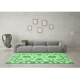 thumbnail image 3 of Ahgly Company Indoor Rectangle Abstract Emerald Green Modern Area Rugs, 2' x 4', 3 of 4