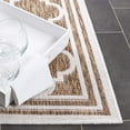 thumbnail image 5 of SAFAVIEH Beach House Wendy Geometric Indoor/Outdoor Runner Rug, Brown/Ivory, 2'2" x 8', 5 of 16