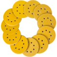 thumbnail image 1 of Pack of 100 sanding discs Ø 125 mm grain with 8 round holes Hook and loop for eccentric sander 5inch（P320）.., 1 of 5