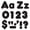 Black, variant on TREND T-79902-3 Ready Letters 4In Red, Casual Uppercase & Lowercase Combo (3 PK)