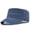 2 navy blue, variant on Distressed Washed Cadet Cap, Casual Flat Top Military Style Sun Hat for Daily Use-2 navy blue