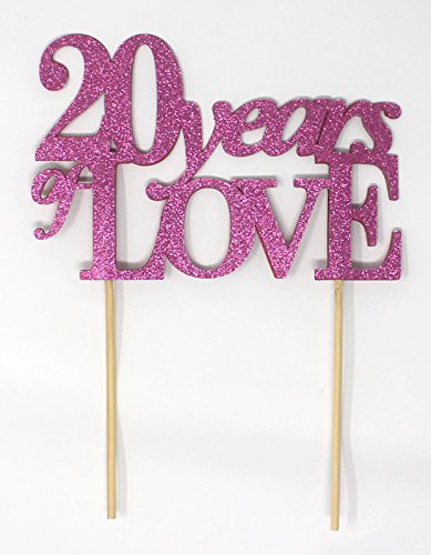 All About Details Pink 30-Years-Loved Cake Topper B01GSOASG2 