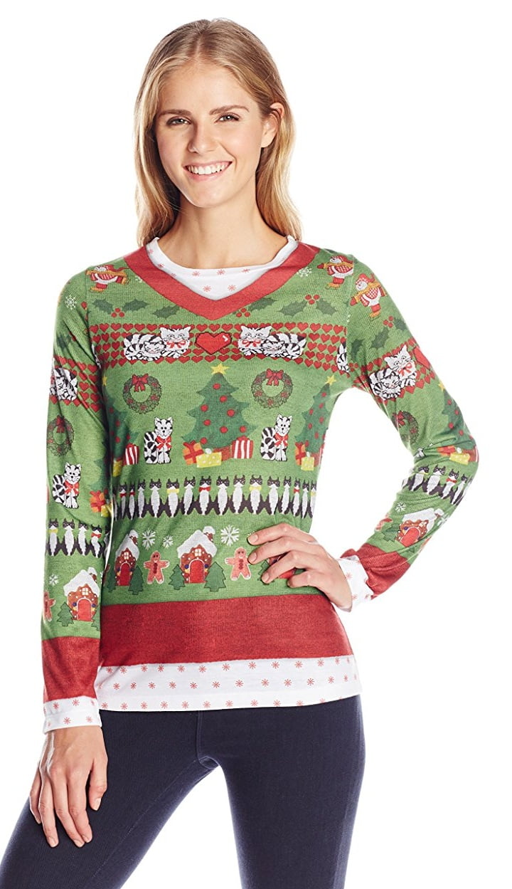 Creative Apparel Ladies Ugly Christmas Sweater