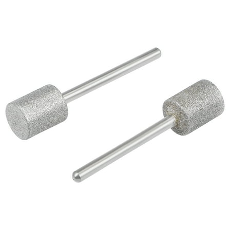 Diamond Mounted Points 10mm Head 1/8 Inch Shank Grinding Rotary Tools 2Pcs