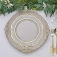 thumbnail image 4 of Balsa Circle 6 Nude 13" Acrylic Round Charger Plates Decorations Embossed Rim, 4 of 8