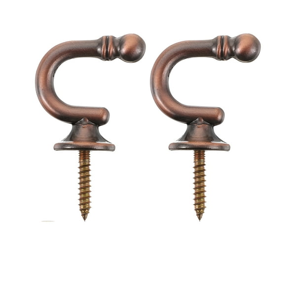 LAMIRO 4Pcs Curtain Tieback Hooks Heavy Duty Metal Ball End Tie Back Hooks Curtain Hold Back Hooks