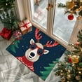 thumbnail image 2 of Christmas Reindeer Welcome Mat – Holiday Entry Door Rug for Front Porch, Indoor Outdoor Floor Mat for Kitchen, Bathroom, Entryway Decor, 2 of 5