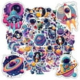 thumbnail image 3 of 35pcs-50pcs Cute Astronaut Stickers Cosmic Space Stickers Alien Rocket Stickers for Laptops Suitcases Phone, 3 of 9