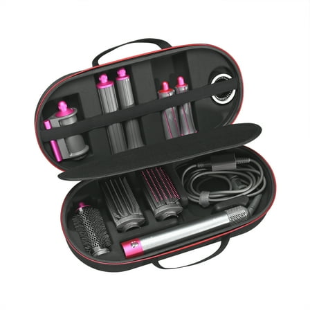 RLSOCO Hard Case for Dyson Airwrap Complete Long/Complete Styler HS05 HS01 - Fits 4pcs Long Barrels or Short Barrels - Black (Case Only,Hair Styler is not Included)