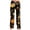 Dark Gray, variant on Halloween Sleep Pants for Women Ghost Pumpkin Print Drawstring Stretchy Pajama Pants