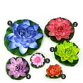 thumbnail image 5 of Artificial Flowers - Household Imitation - Artificial Floating Foam Flower With Water Lily Pad Artificial Floating Pool Flowers Lifelike Ornament - 1X Artificial Foam Lotus Flowers, 5 of 8