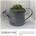 thumbnail image 2 of 2Pcs Vintage Iron Flower Bucket Hemp Rope Flower Barrel for Planting Decoration, 2 of 9