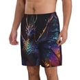 thumbnail image 2 of Cauagu Rainbow Wings Majestic Dragon Print Men's Swim Trunks,Hawaiian Bathing Suit Swimsuits Beach Shorts with Pockets for Men Quick Dry Swimming Board Shorts-, 2 of 6
