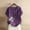 A02650-Purple, variant on CALAFEBILA T Shirts for Women Cotton Linen Tshirt for Women,Womens Fashion Floral Print Shirts Summer Short Sleeve Crew Neck Button Plus Size Women's Tops
