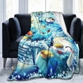 thumbnail image 2 of Manta de dibujos animados de Squirtle, manta de vellón ultra suave y acogedora de lujo para sofá cama, mantas de franela cálidas para todas las estaciones, ropa de cama para niños, adolescentes y, 2 of 6