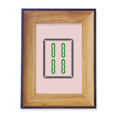 thumbnail image 1 of Mahjong Bar 4 Tiles Pattern Photo Frame Exhibition Display Art Desktop Painting, 1 of 3