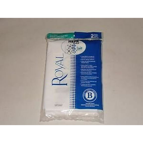 Royal Type B HEPA Synthetic Cloth Vacuum Cleaner Bags / 2 pack - Genuine AR10110