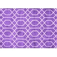 thumbnail image 1 of Ahgly Company Indoor Rectangle Trellis Purple Modern Area Rugs, 2' x 3', 1 of 4