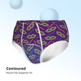 thumbnail image 3 of Pofeuu Carnival Masks and Beads Print Boy's Briefs Toddler Boys' Underwear, Organic Cotton, Comfort Briefs-XX-Small, 3 of 7