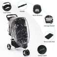 thumbnail image 6 of Zimtown 3-Wheel Pet Stroller for Dogs & Cats, Foldable with Cup Holder & Storage, Black, 6 of 8