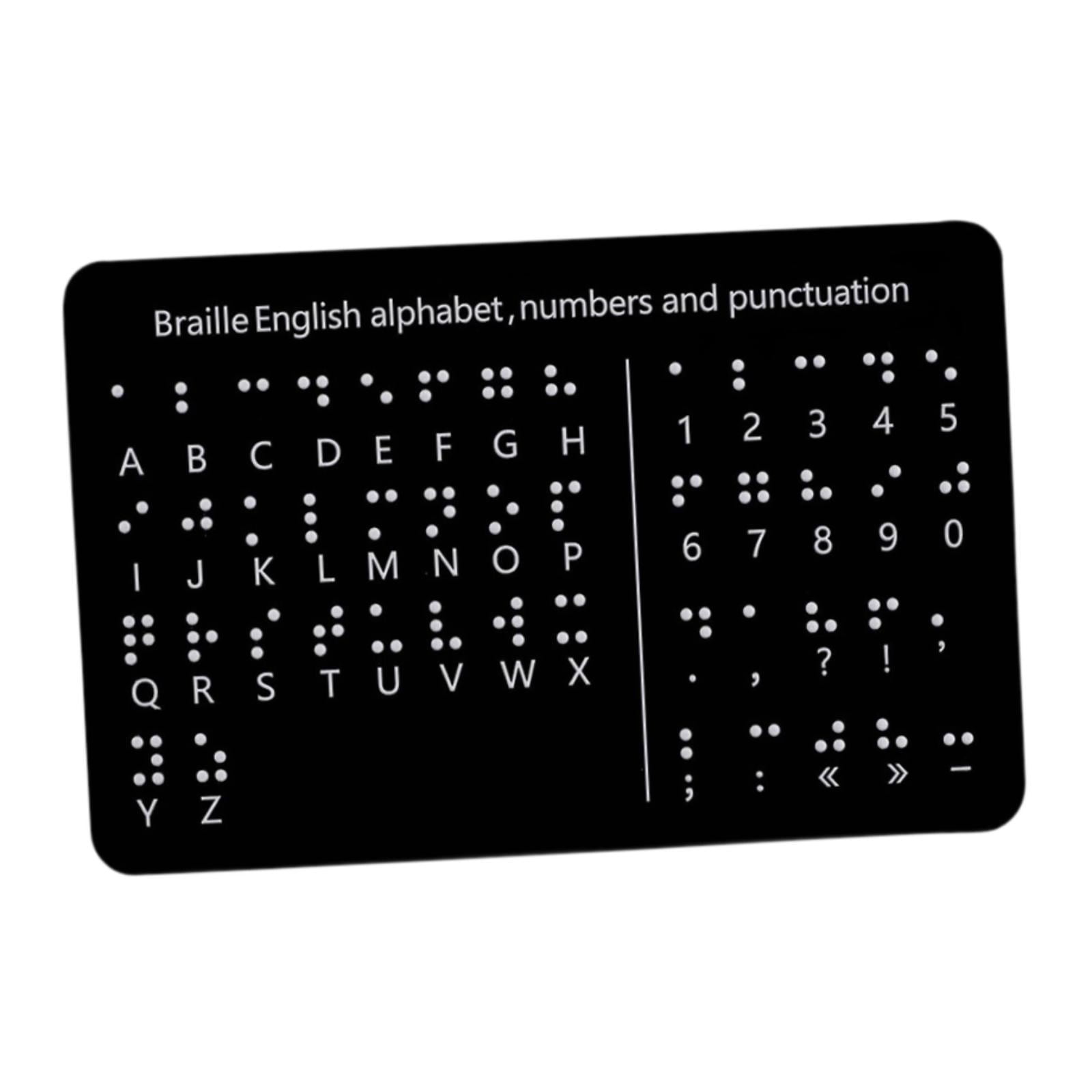 Braille Alphabet Board Herramienta educativa Ayuda de enseñanza