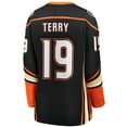 thumbnail image 3 of Women's Fanatics Troy Terry Black Anaheim Ducks Home Team Breakaway Player Jersey, 3 of 3