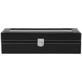 thumbnail image 1 of ESTINK 1Pc High Grade 6 Slots PU Leather Box Case For Watch Jewellery Display Storage Organizer Hot, Leather Watch Storage Case, Leather Watch Box, 1 of 8