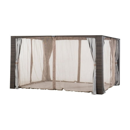replacement augusta wicker gazebo sunjoy mosquito x12 netting version
