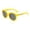 4# Yellow, variant on Chunky Round Sunglasses for Women Men Trendy Puffy Thick Inflated Shades Blue One Size