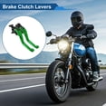 thumbnail image 2 of Palancas de freno y embrague cortas únicas para Suzuki GSX8S 2023-2025, palanca de freno ajustable en 6 posiciones, aleación de aluminio verde, 1 par, 2 of 7