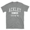 thumbnail image 1 of Ackley Iowa Classic Established Men's Cotton T-Shirt, 1 of 1