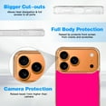 thumbnail image 6 of Case For Apple iPhone Air / 17 Pro / 17 Pro Max Series Case, Slim Thin Transparent Flexible Clear TPU Shockproof Phone Case For iPhone 17 Series, Bright Pink, 6 of 6