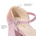 thumbnail image 2 of DREAM PAIRS Girls' Platform Mary Jane Pumps Chic Chunky High Heel Dress Shoes with Rhinestone Buckle Comfortable Square Toe Party Shoes for Kids, 2 of 6